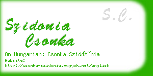 szidonia csonka business card